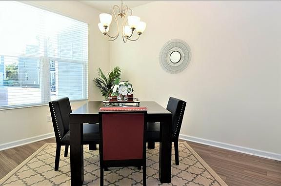bright dining room