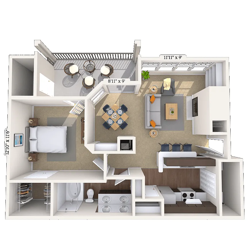 Floor plan 11B