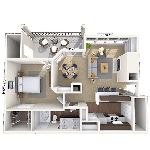 Floor plan 11B
