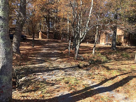 The driveway.