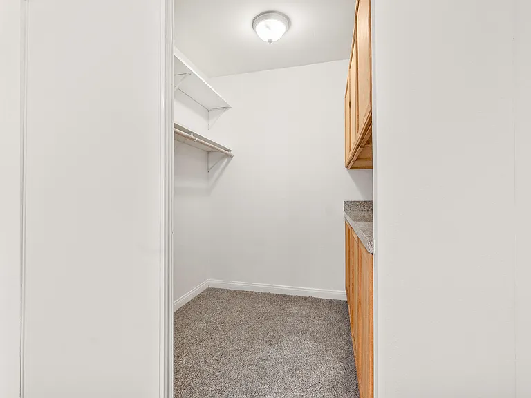 Master bedroom walk in closet