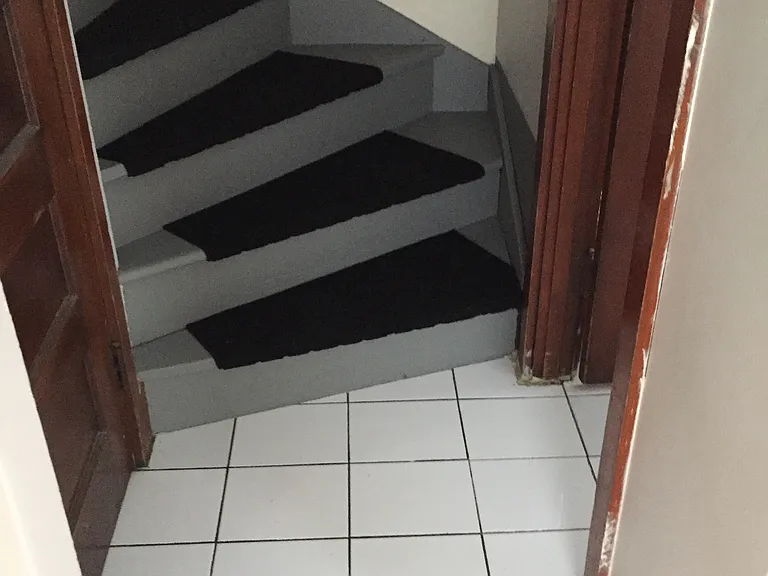 Left door closet, right door bathroom