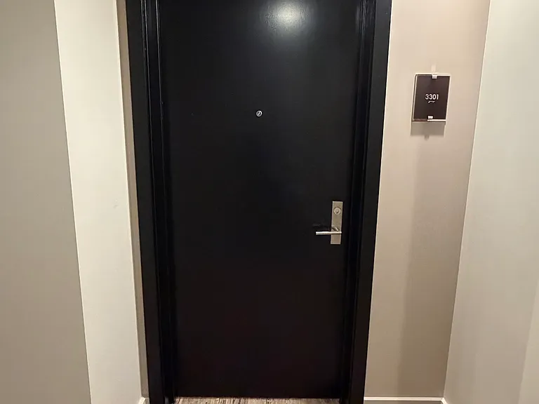 entry via secure, quick elevators that key only to your floor.
