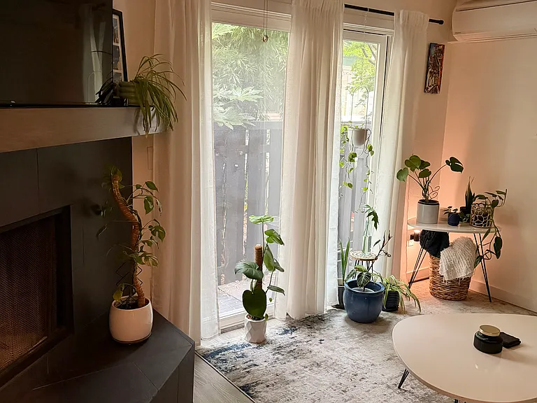 Sliding glass door to patio