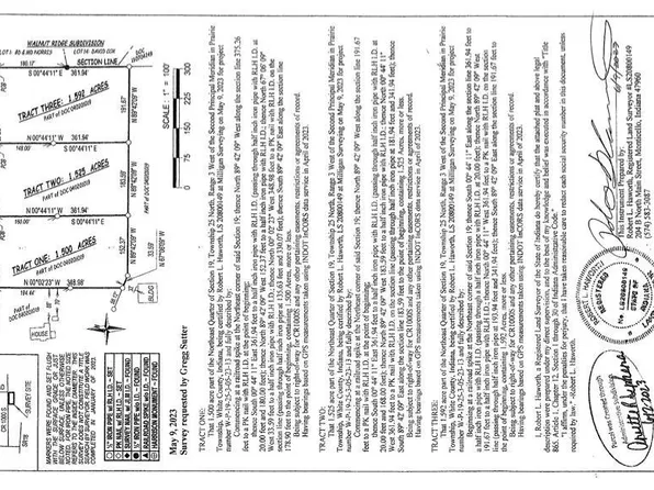 TRACT Three #1000, Brookston, IN 47923
