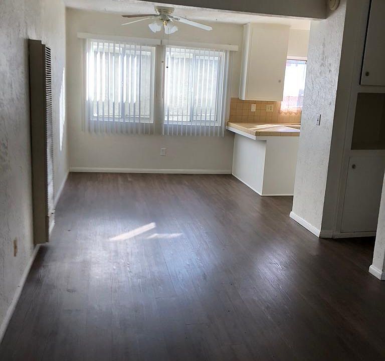Upon entering, dining area and kitchen straight ahead, living room and 1/2 bath to the right.