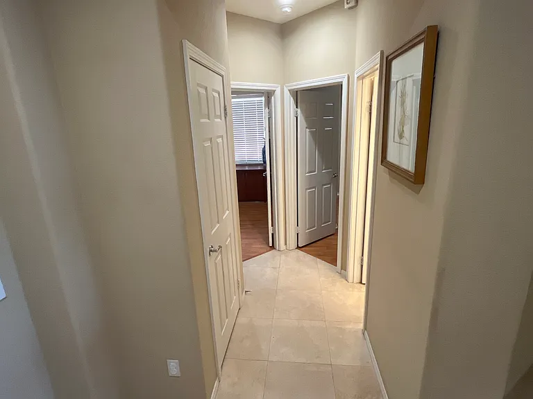 Hallway to renters bedrooms and bathroom