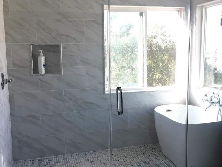 Master shower