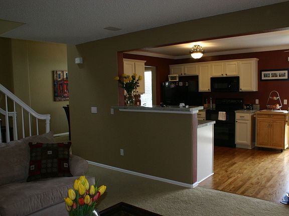 Look into kitchen area