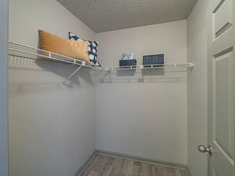 Spacious closet storage