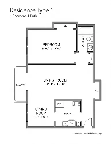 Floor plan Sutton Hill Type 1