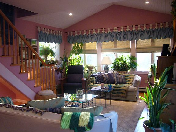 Great light filled addition as viewed through the formal dining room.