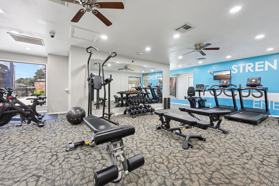 Full Fitness Center With Cardio & Strength Equipment