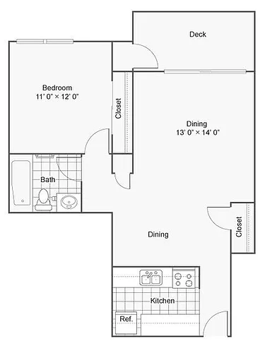 Floor plan 1X1