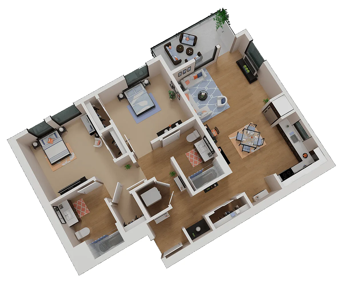 Floor plan B3A