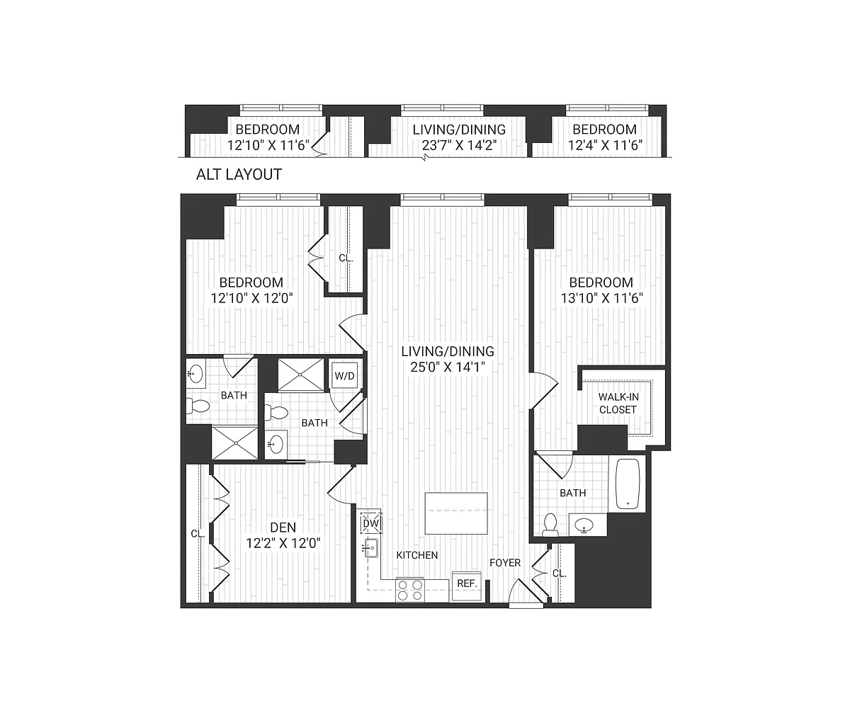 Floor plan B8 den