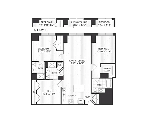 Floor plan B8 den