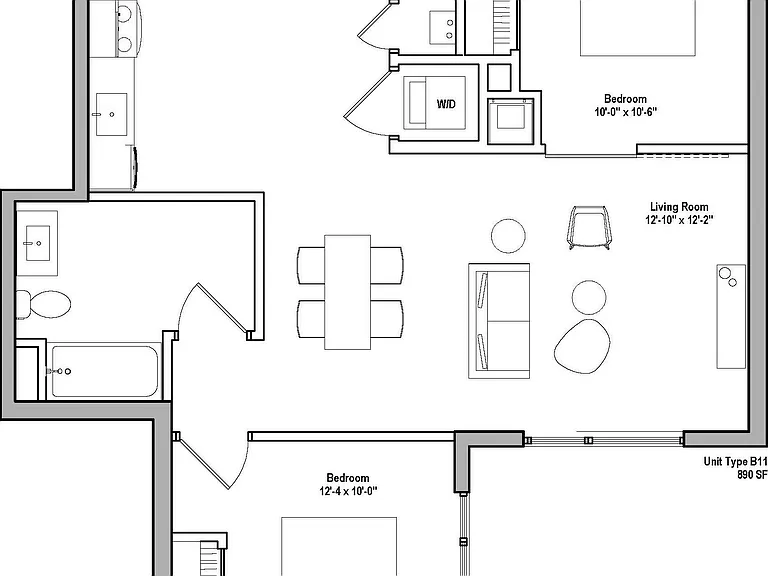 B11 floor plan 500 Ocean