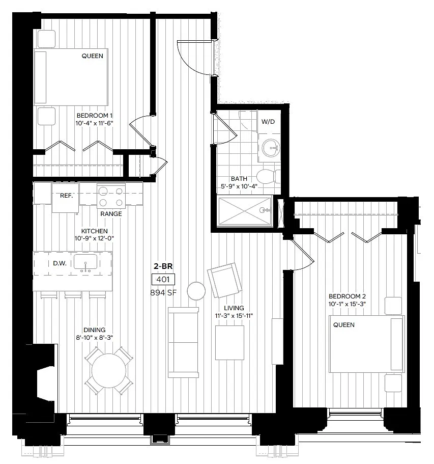 Floor plan 401