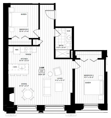 Floor plan 401