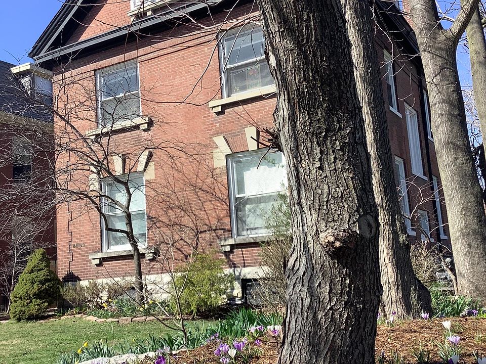 Front of building looking from garden