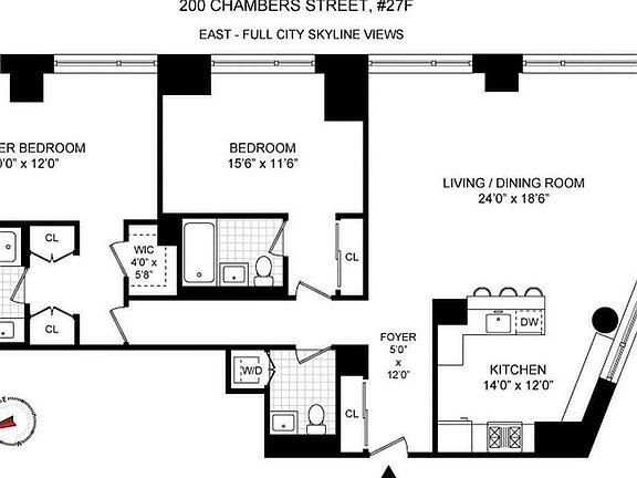 2nd image of 200 Chambers St APT 27F