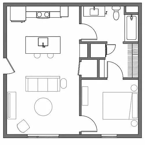 Floor plan 1B