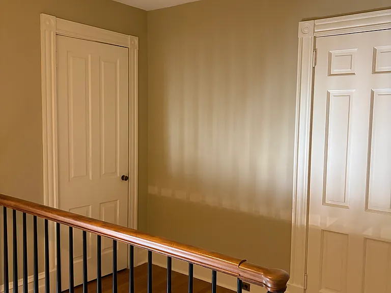 storage closet outside entrance to apartment