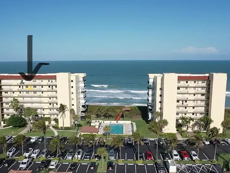 7th floor view. Don't settle for a lower level in order to get the best views of the sunset to the west and feel like you're on a cruise ship with the uninterrupted ocean view.