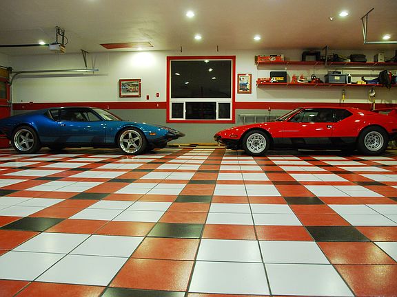 Ceramic Tile Garage Floor