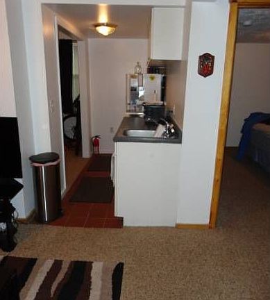 Side view of kitchen