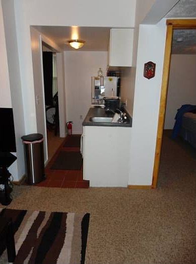 Side view of kitchen