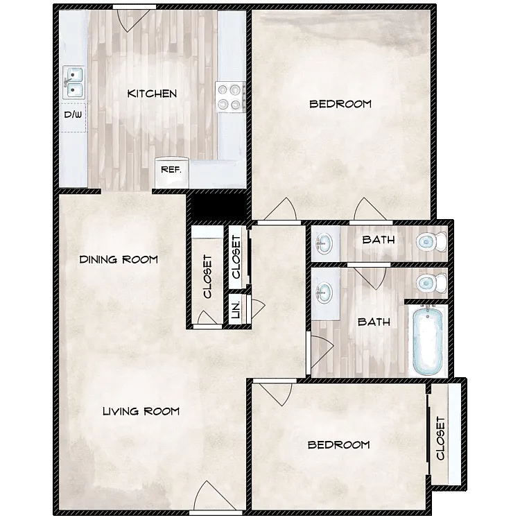 Floor plan Rachel Jackson