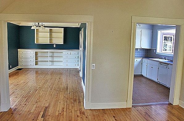 Living Room, Dining Room and Kitchen