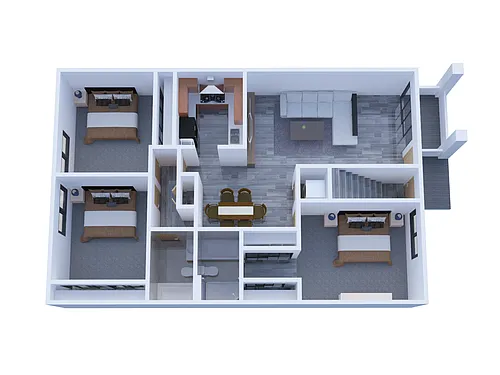 Floor plan 3X2-1240