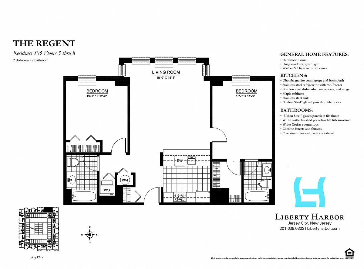 Floor plan 30 REGENT-2 BEDROOM PLAN F