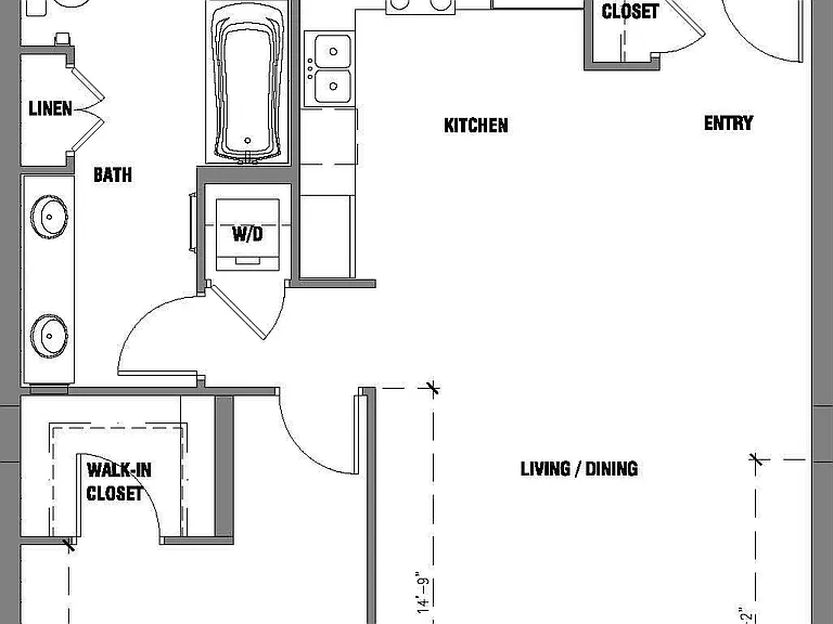 B4 floor plan The Avenue Hollywood