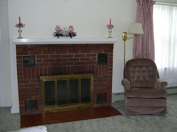 Fireplace in living room