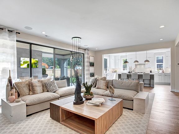 Open concept great room floor plan