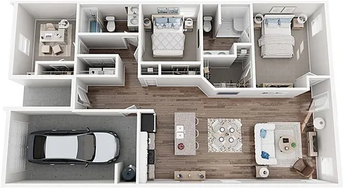 Floor plan Elevate - 2 Bed with Den