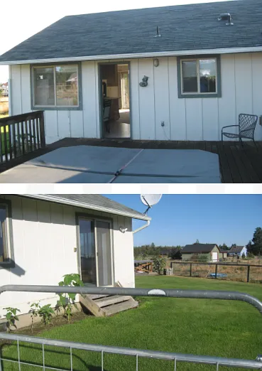 The cottage has been repainted, it is not white.