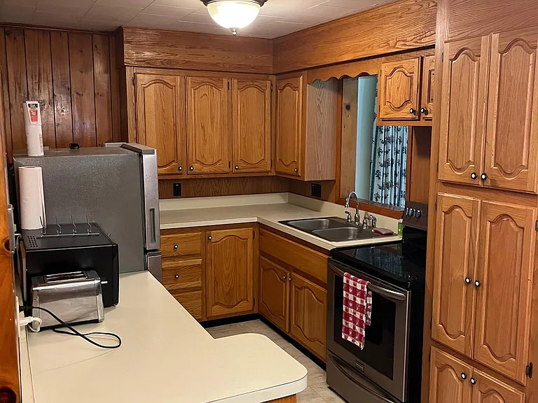 Kitchen with stainless appliances