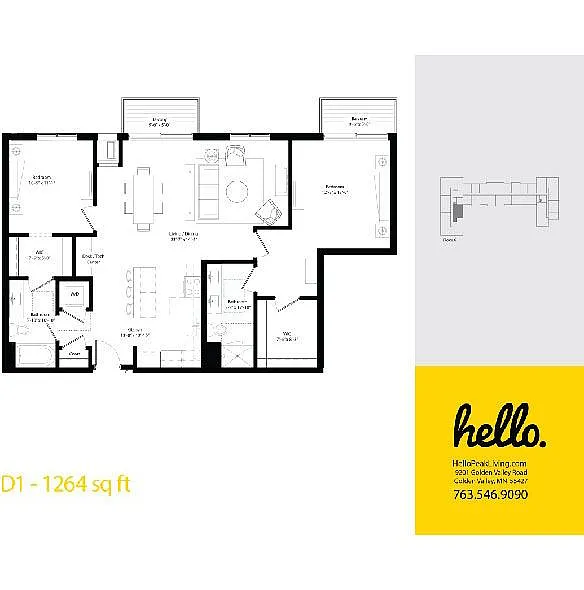 Floor plan D1