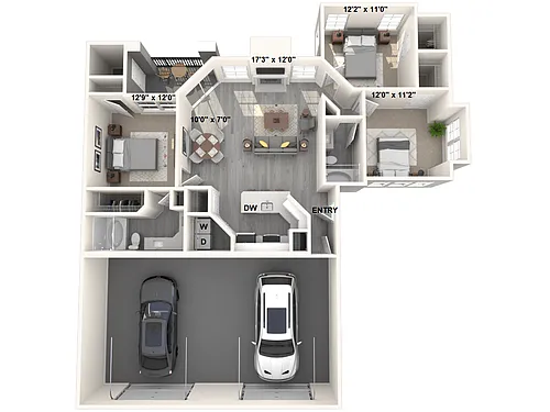 Floor plan C1-White