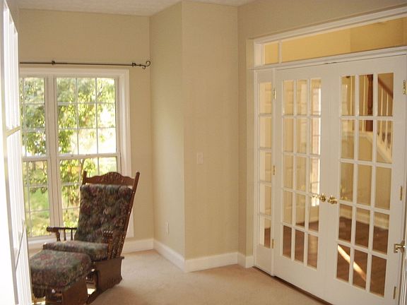 Office / Living room w/ custom French doors