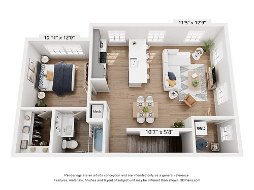 Floor plan Bentley II Flat - BCIII