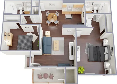 Two bedroom, two bath, 924 square foot apartment home Two bedroom, two bath, 924 square foot apartment home