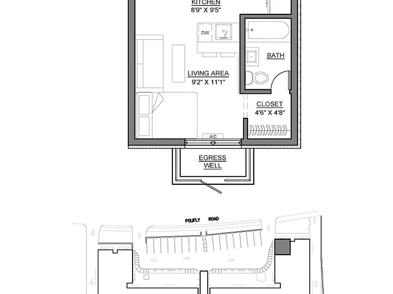 The Parkview at Polifly: In-Unit Washer & Dryer, Heat and Water Included, and Cat & Dog Friendly — Photo 12