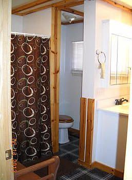 Then you have a roomy remodeled full bathroom.