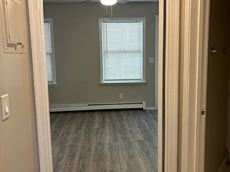 Looking from kitchen hall to bedroom